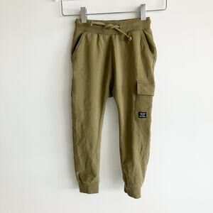Next 4-5 Joggers Cargo Pocket Khaki Green Brown Boys Gender Neutral